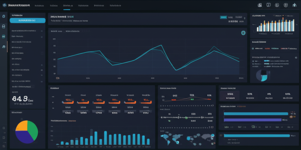 비즈니스 대시보드 인터페이스
